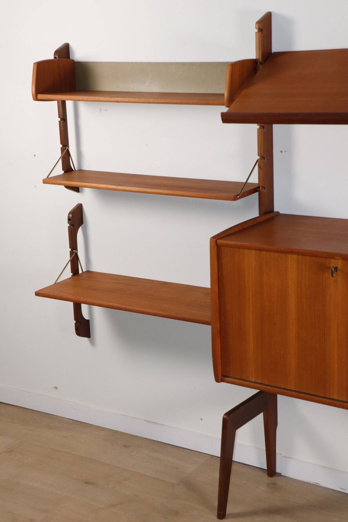 Modular Scandinavian wall library – Blindheim Møbelfabrik – 1960
