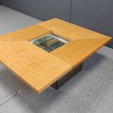 Vintage ash wood coffee table by Paul Michel, 1970s