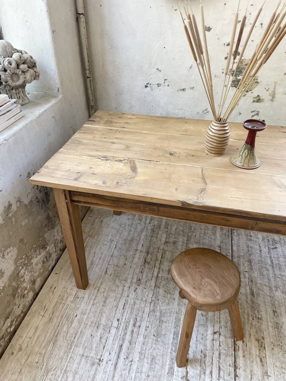 4m XXL pine and oak farmhouse table