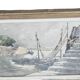 Legrand Aquarelle Marine Béziers 1955