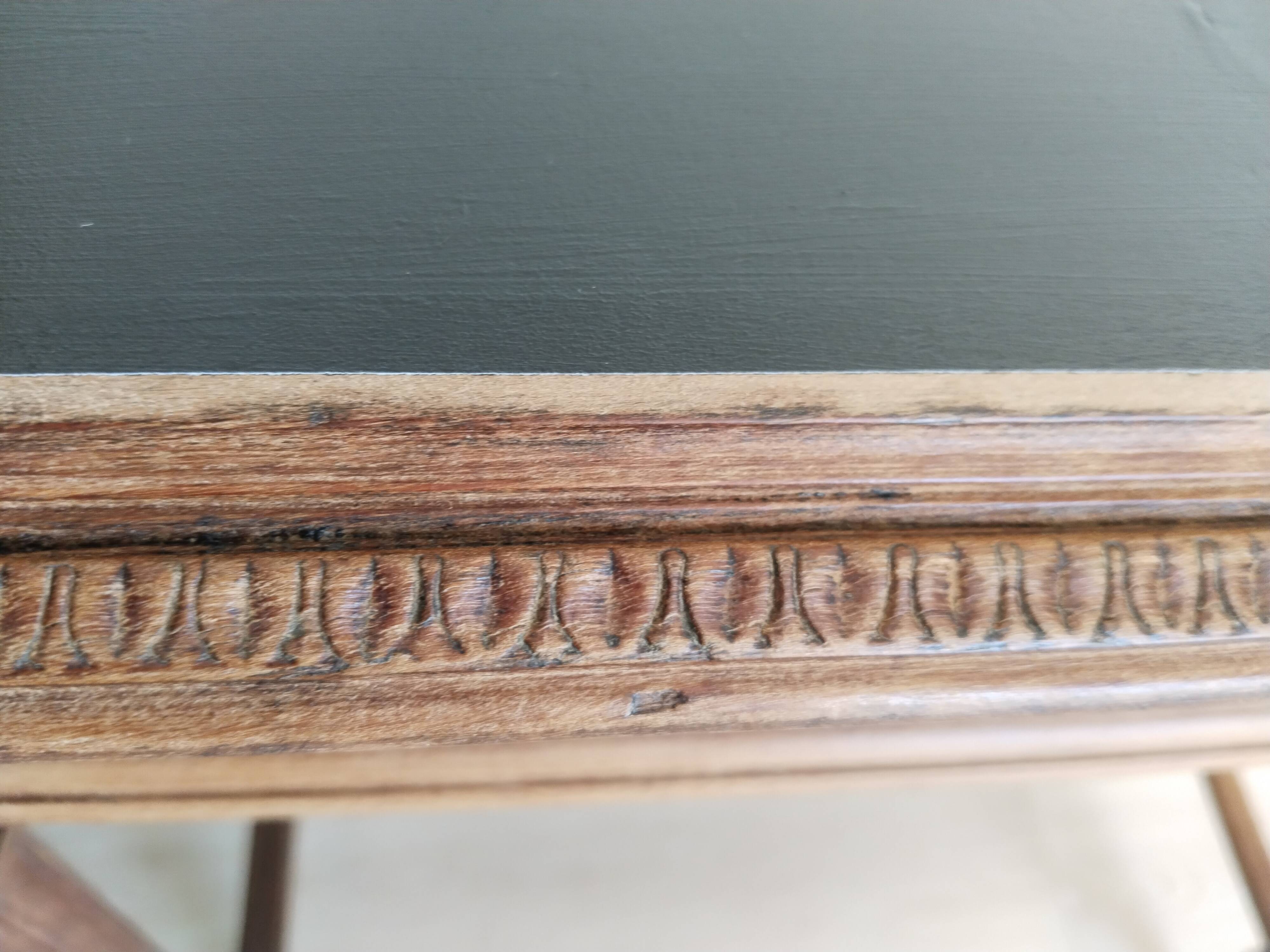 Waxed wooden table, Louis XVI style