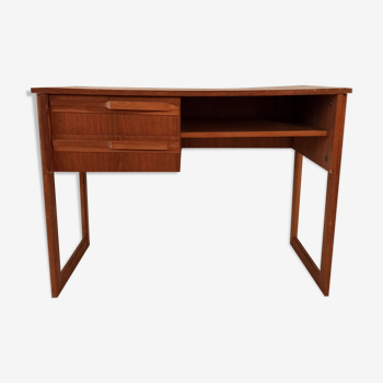 Vintage Scandinavian office 1960s teak and U-shaped base