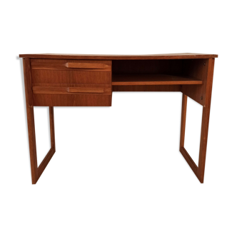Vintage Scandinavian office 1960s teak and U-shaped base