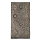 5x9 Cream Brown Handmade Kilim Rug, 151x286Cm