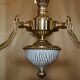 Reccagni chandelier in bronze and frosted glass.