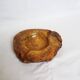 Caramel ocher alabaster ashtray Romano Bianchi Italy