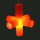 Suspension Jan Melis & Ben Oostrum pour Dark - Modèle « Crosslight » - Années 90, Pays-Bas