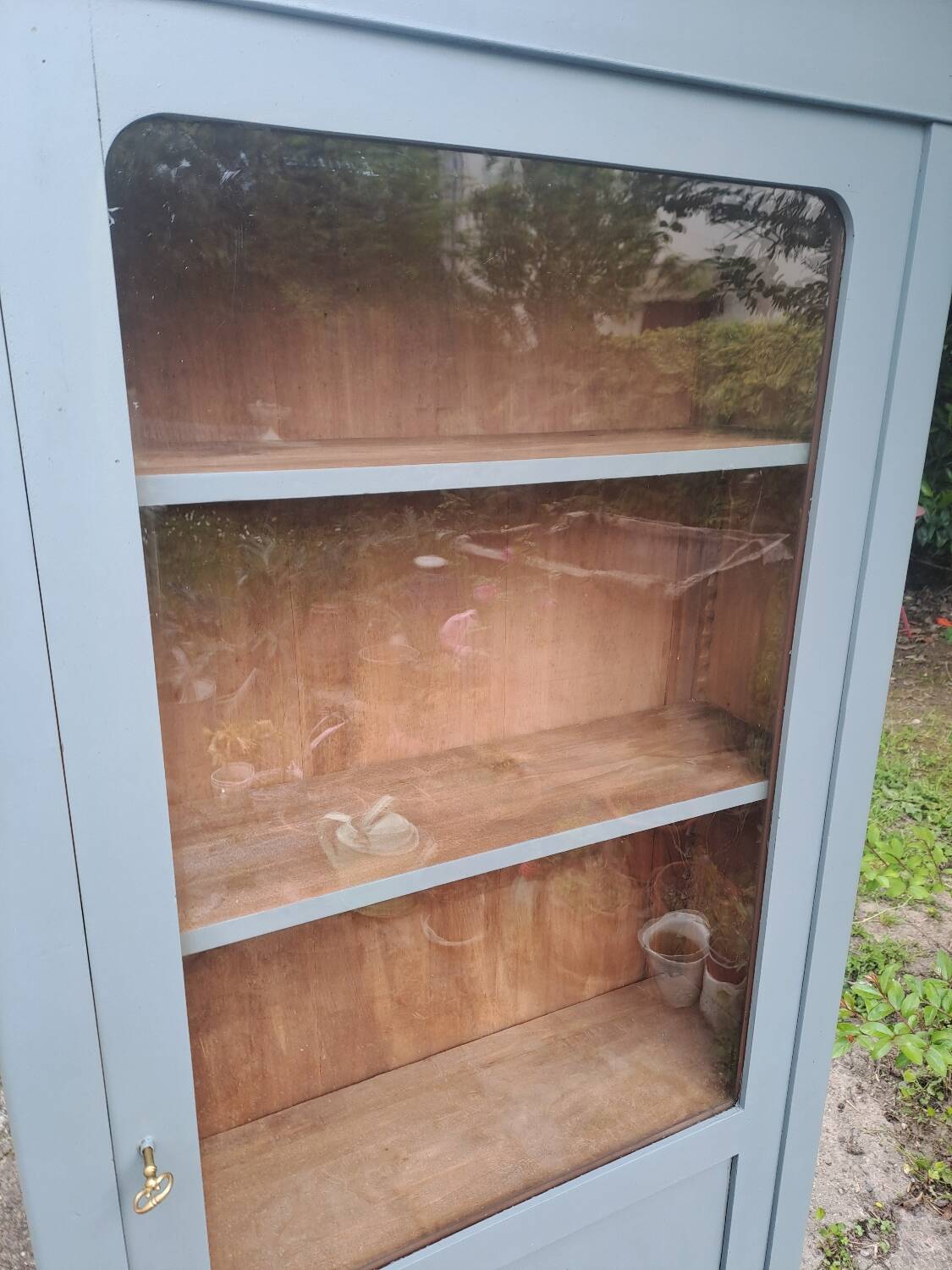 Armoire une porte vitrée  fin 19ème