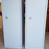 Set of 2 metal dressers