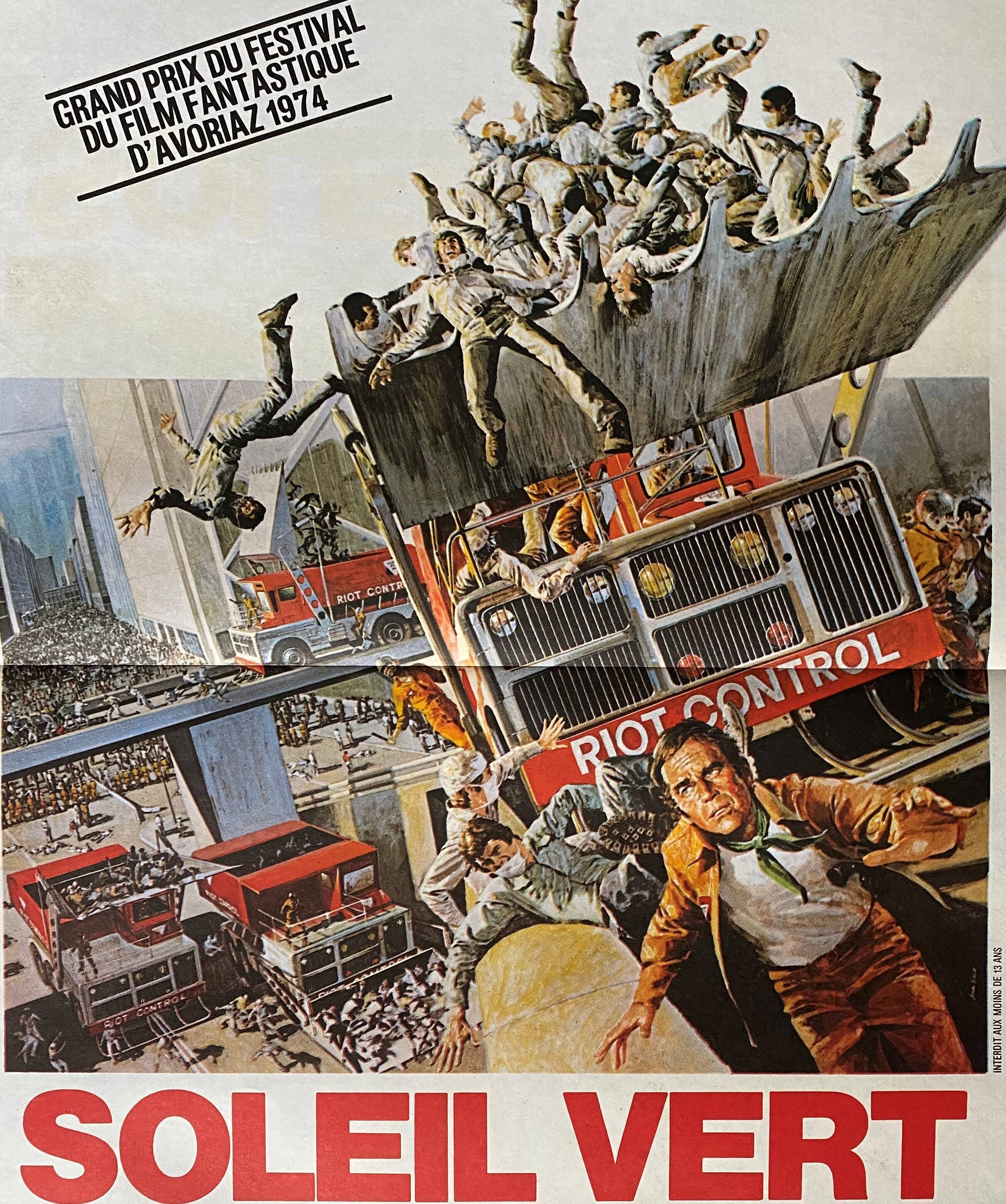 Original cinema poster "Green Sun" Charlton Heston 40x60cm 1973