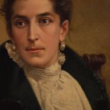 Large portrait signed Luigi Sorio and dated 1898