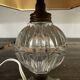 Lampe ancienne Laiton et Verre H 31 cm