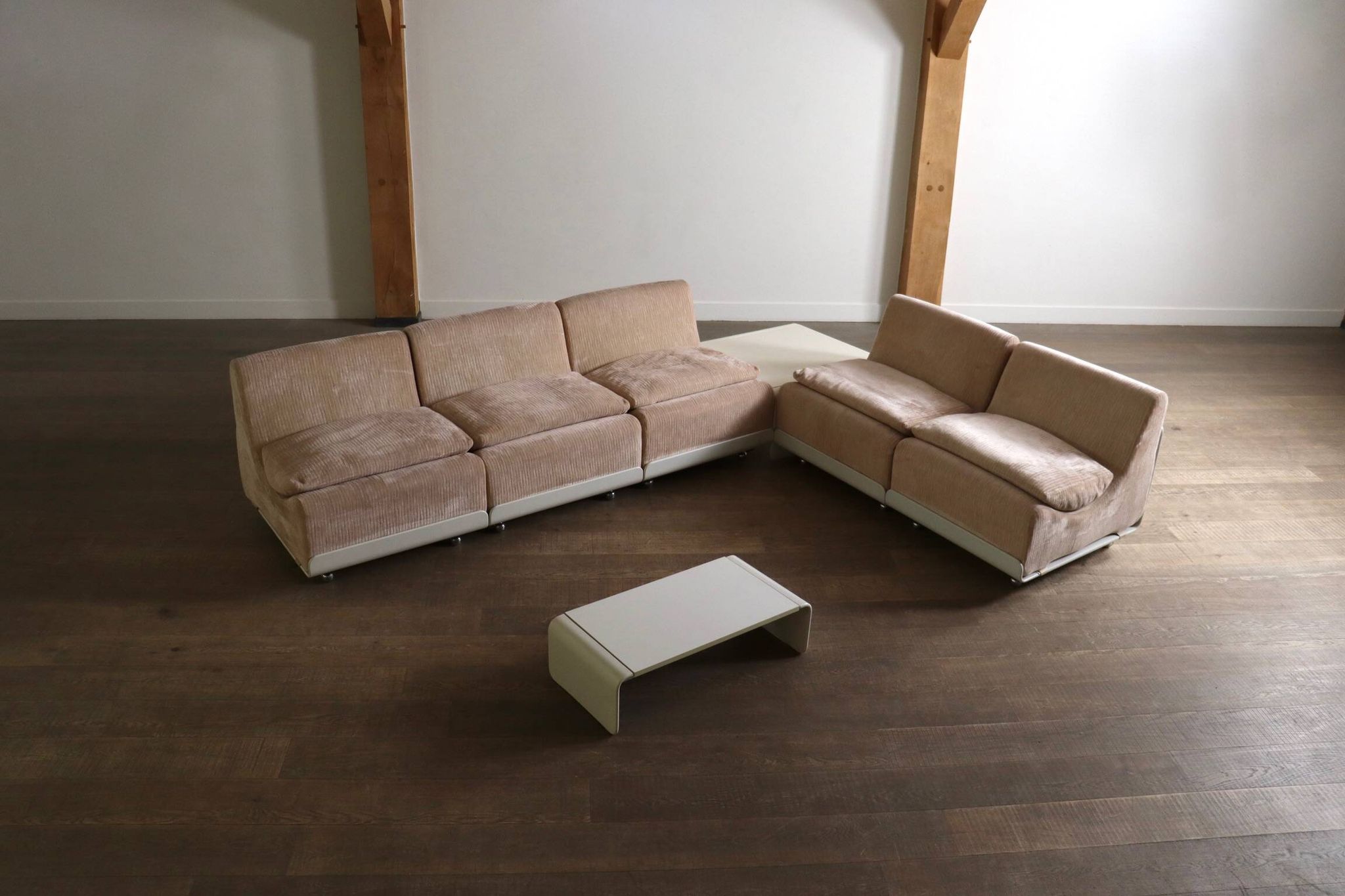 Canapé modulaire COR Orbis en velours côtelé par Luigi Colani, années 1970.
