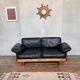 Canape seltz orme et cuir design 1960