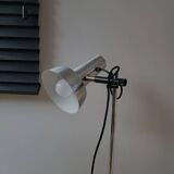 Vintage floor lamp from the mid-century, chrome, presumably 1970s.