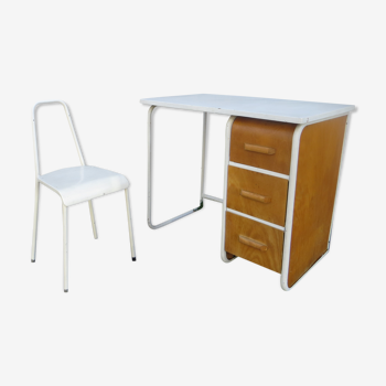 Modernist children's desk and chair
