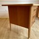 Vintage Mid-Century brass sabot ministerial/management desk