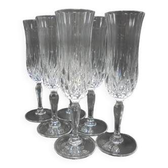 Champagne flutes x 6