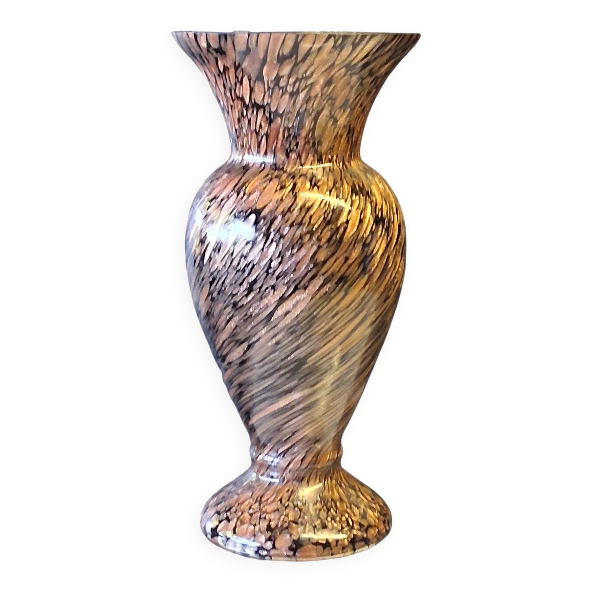 Black/brown vintage vase in very good condition.