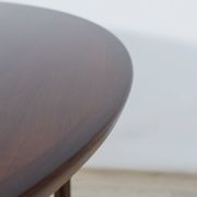 Mid-Century Round Rosewood Dining Table by Henry Rosengren Hansen for Brande Mobel Industry, 1960s