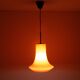Dark red glass pendant light by Viktor Berndt for Flygsfors Sweden 1960s