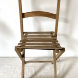 Antique folding chair or plant holder