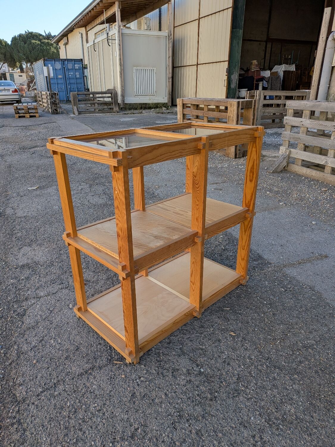 Small pine furniture from the 1970s.