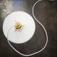 Suspension opaline white smooth art deco 1930