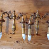 Pair of Bronze Sconces
