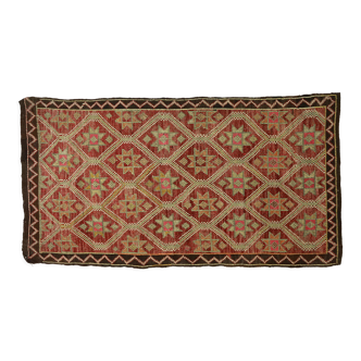 Anatolian handmade kilim rug 280 cm x 153 cm