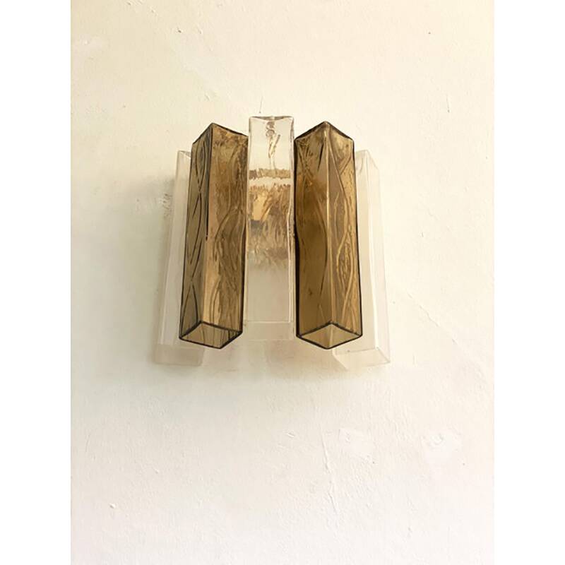 Paire d'appliques en verre de Murano, Italie