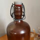 Vintage stoneware and porcelain bottle