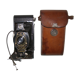 Appareil photo à soufflet Eastman Kodak made in USA  début XXè siècle  avec son étui cuir