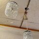 Paire de suspensions en verre holophane - mid. XXeme