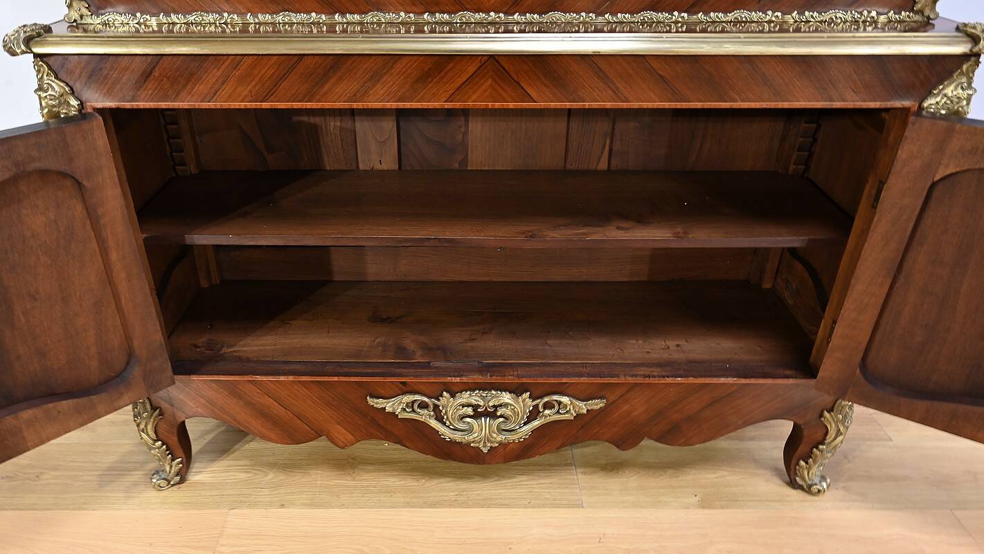 Library Two-Body in Rosewood and Marquetry, Louis XV style – End