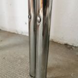 Table in metal chrome and glass 1970