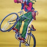 Old poster BGA origin, weapons and cycles "Hunting the competition" Illustrated by Martin Dupin
