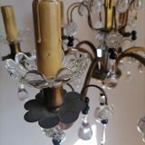 Lustre à pampilles du début du XXème siècle