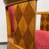 Art Deco office chair in walnut