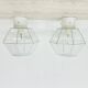 Pair of Limburg Glashütte ceiling lamp flush mount , 1970s