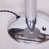 Original artdeco table lamp, chrome, functional electrification, czechia, 1930s
