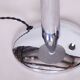 Original artdeco table lamp, chrome, functional electrification, czechia, 1930s
