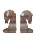 Vintage onyx horse head bookends