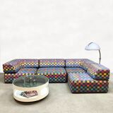 Vintage modular sofa Cor Trio Team Form AG 'Colored Check'