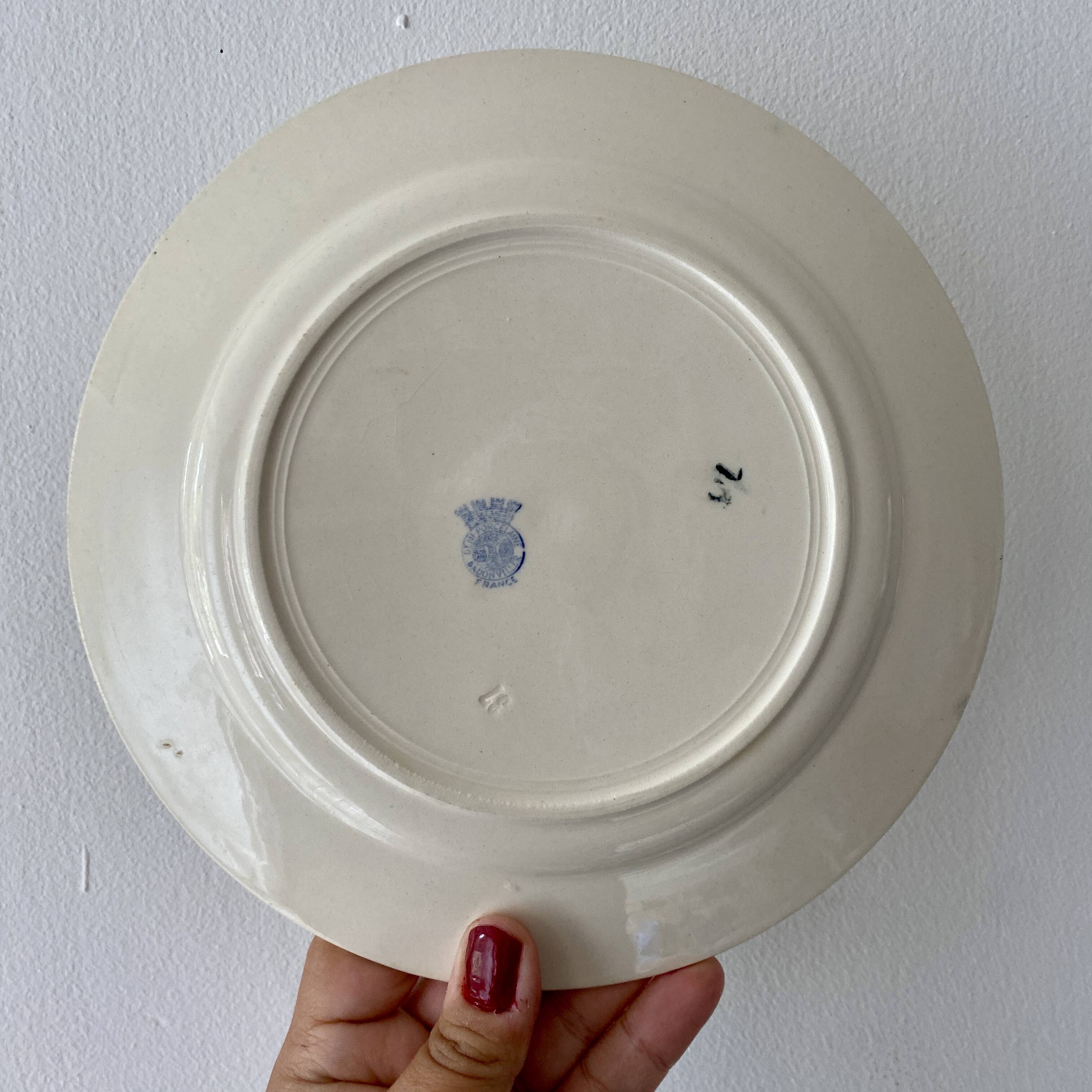 Set of 10 mismatched vintage dessert plates