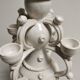 Vase gargoulette candle holder Emile Tessier Malicorne rooster