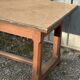 Solid wood farmhouse table with drawer