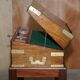 Victorian military slope desk made of hardwood