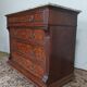 Neo-Renaissance Henri II chest of drawers in walnut burr