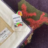 Hand-tufted artistic rug Vezeley by Tisca France 1990s